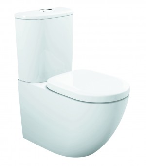 كرسي أفرنجي قطعتين ابيض 30 سم (S-Trap) مع غطاء (SOFT CLOSE) تصريف تريندو - صناعة فتنامي # TOTO - BASIC - CST761DV